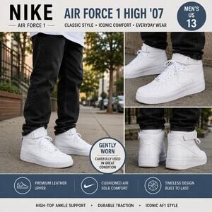 Nike Air Force 1 High '07 Size Men's US 13